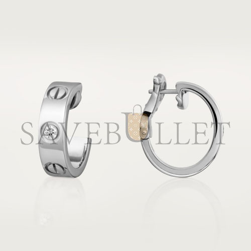 Ca*t*er love earrings, 2 diamonds b8022800