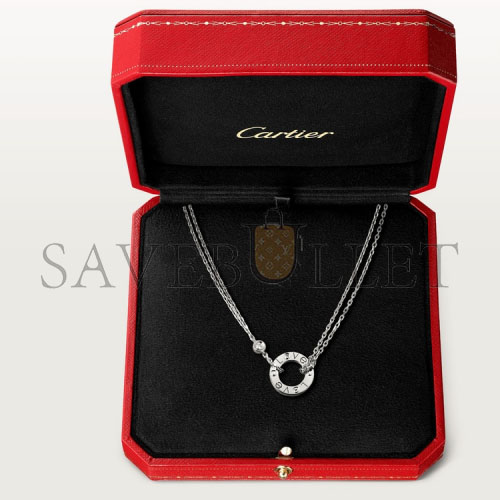 Ca*t*er love necklace, 2 diamonds b7219400