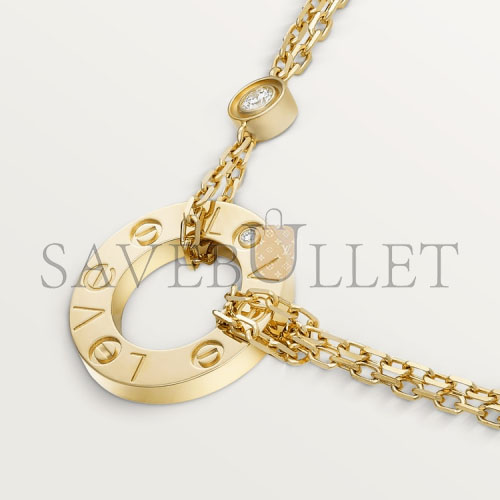 Ca*t*er love necklace, 2 diamonds b7219500