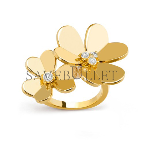 V*N CL*F arpels frivole between the finger ring - yellow gold, diamond vcarb67600