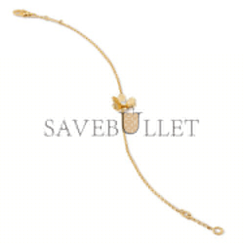 V*N CL*F arpels frivole bracelet, mini model - yellow gold, diamond vcarp0j200