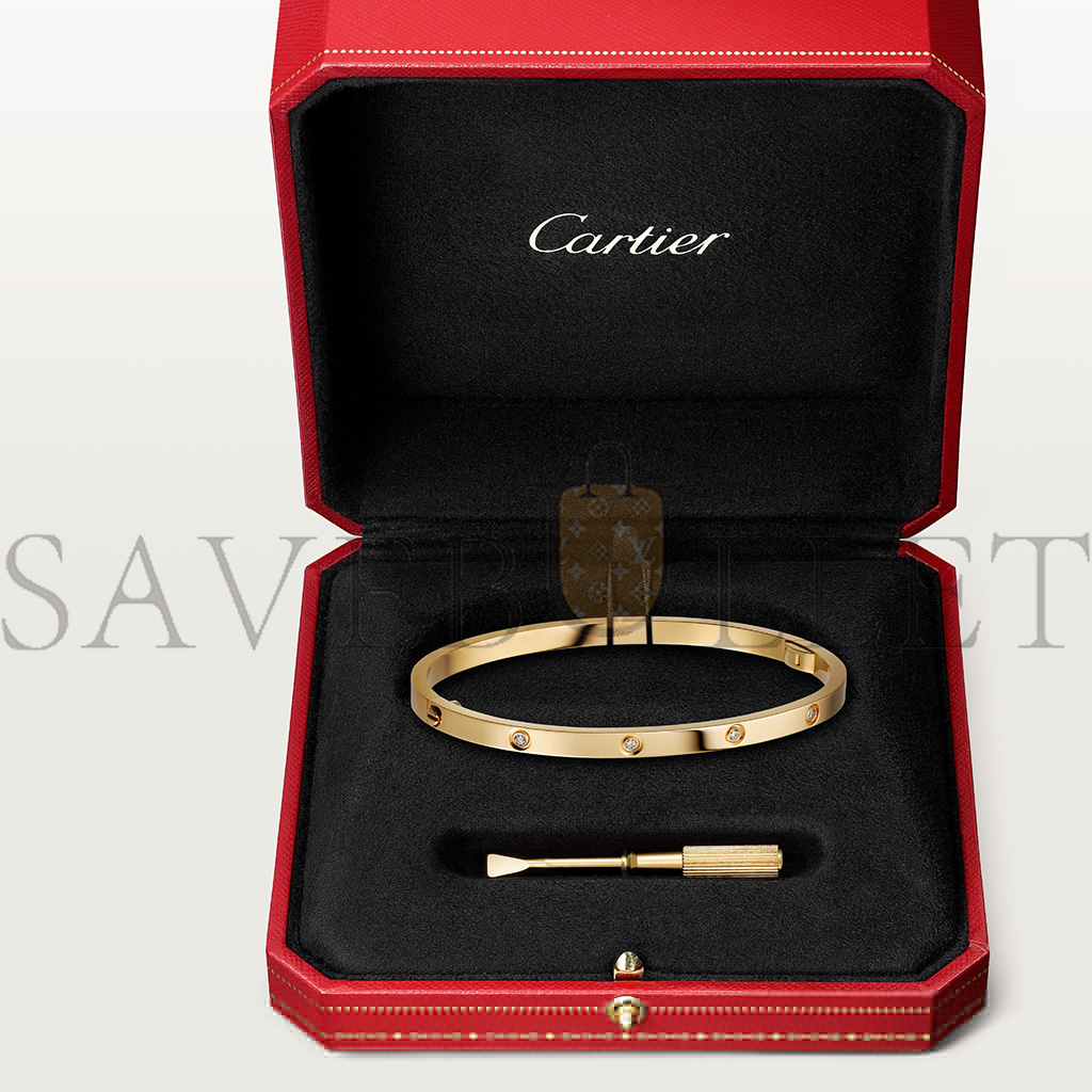 Ca*t*er love bracelet, small model, 10 diamonds b6047817