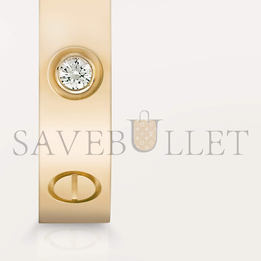 Ca*t*er  love wedding band, 1 diamond b4056100