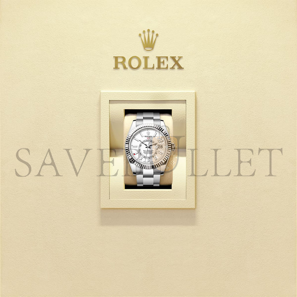 R*l*x sky-dweller oyster, 42 mm, oystersteel and white gold watch 336934
