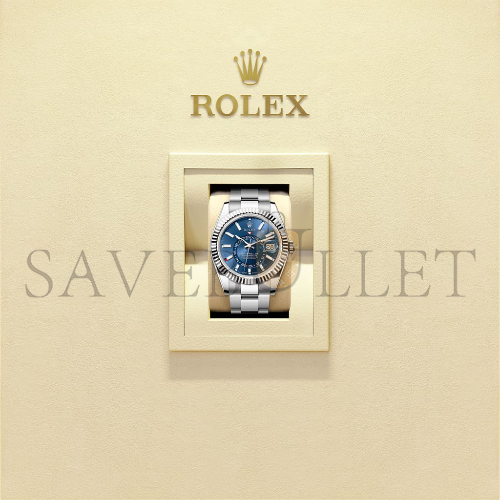 R*l*x sky-dweller oyster, 42 mm, oystersteel and white gold watch 336934