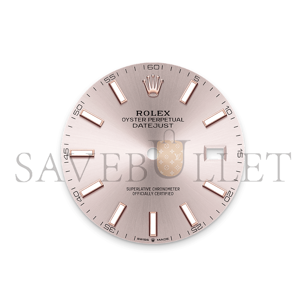 R*l*x datejust 41 oyster, 41 mm, oystersteel and everose gold watch 126331