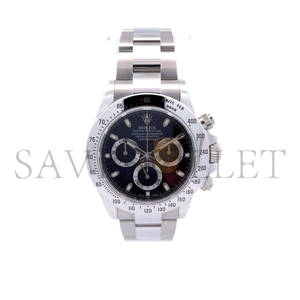 R*l*x daytona cosmograph black rehaut 40mm watch 116520