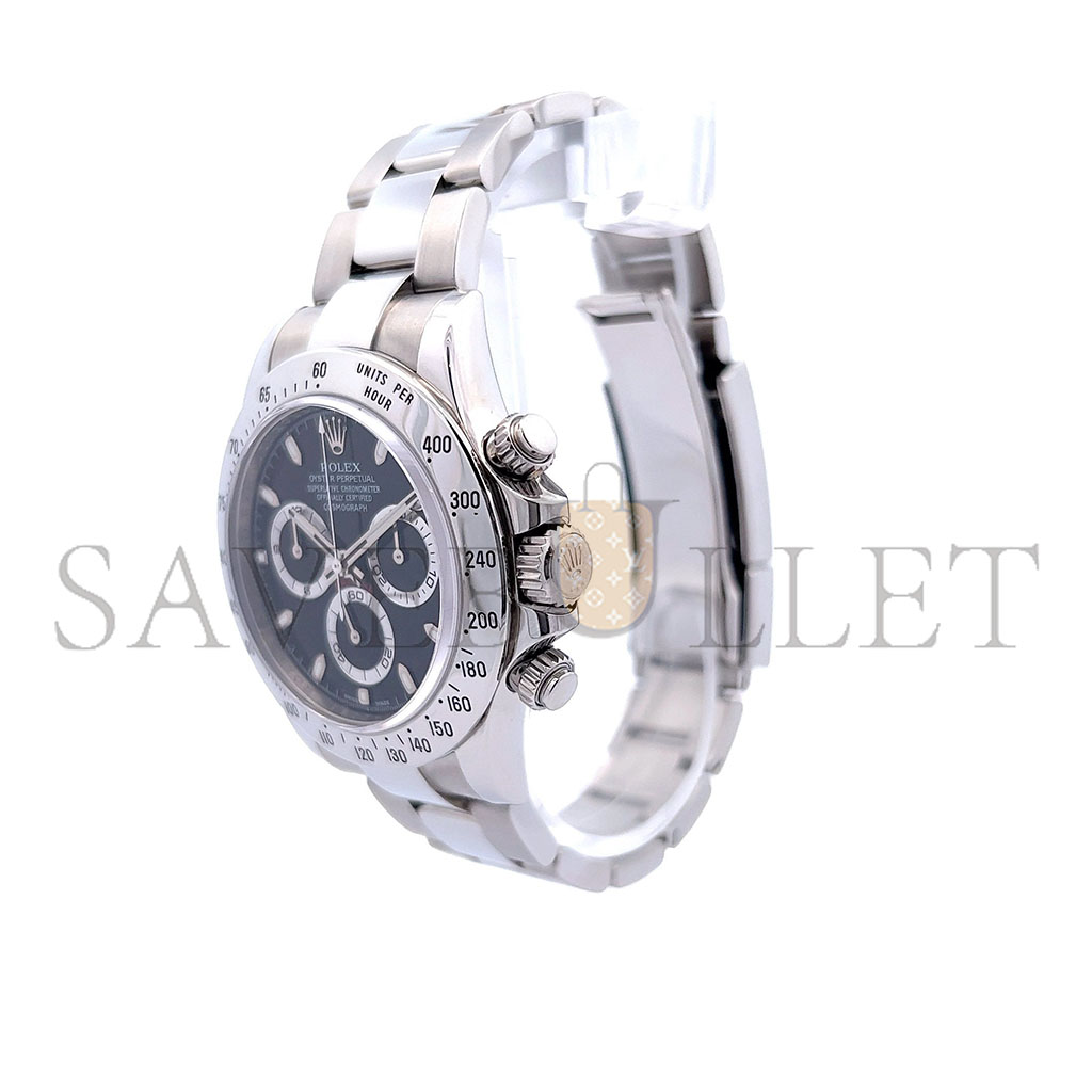 R*l*x daytona cosmograph black rehaut 40mm watch 116520