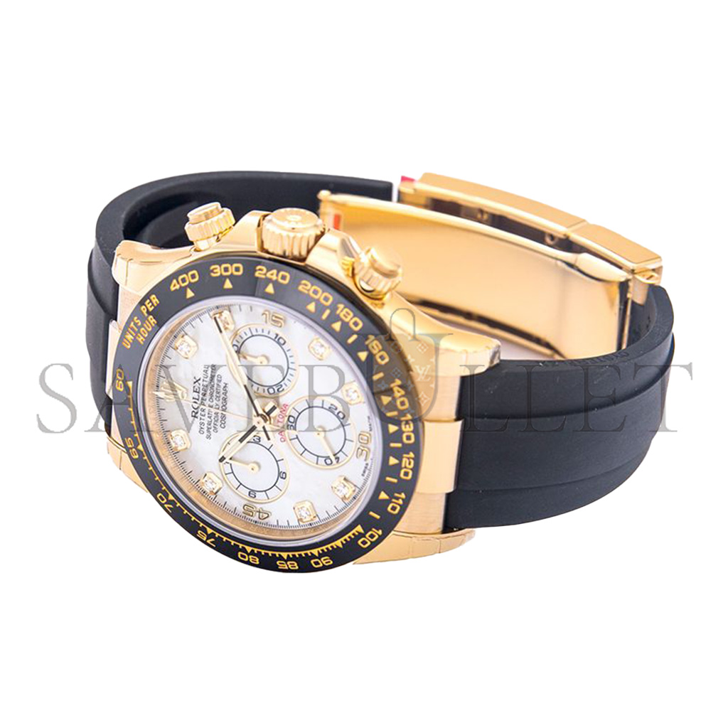 R*l*x daytona 18ct yellow gold mother of pearl dial diamonds 40mm watch 116518ln