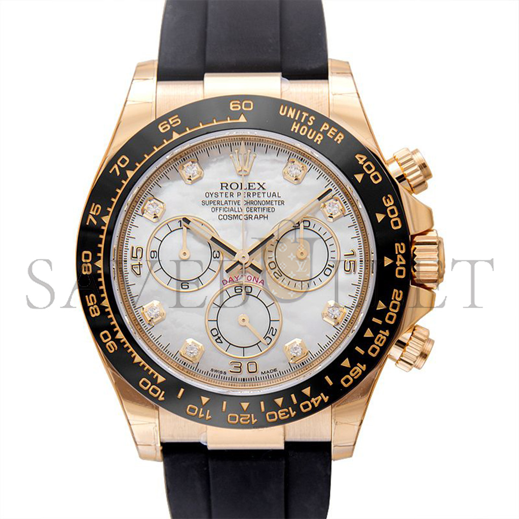 R*l*x daytona 18ct yellow gold mother of pearl dial diamonds 40mm watch 116518ln