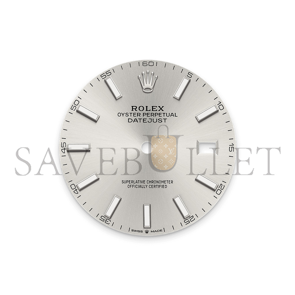 R*l*x datejust 41 oyster, 41 mm, oystersteel and white gold watch 126334-0003