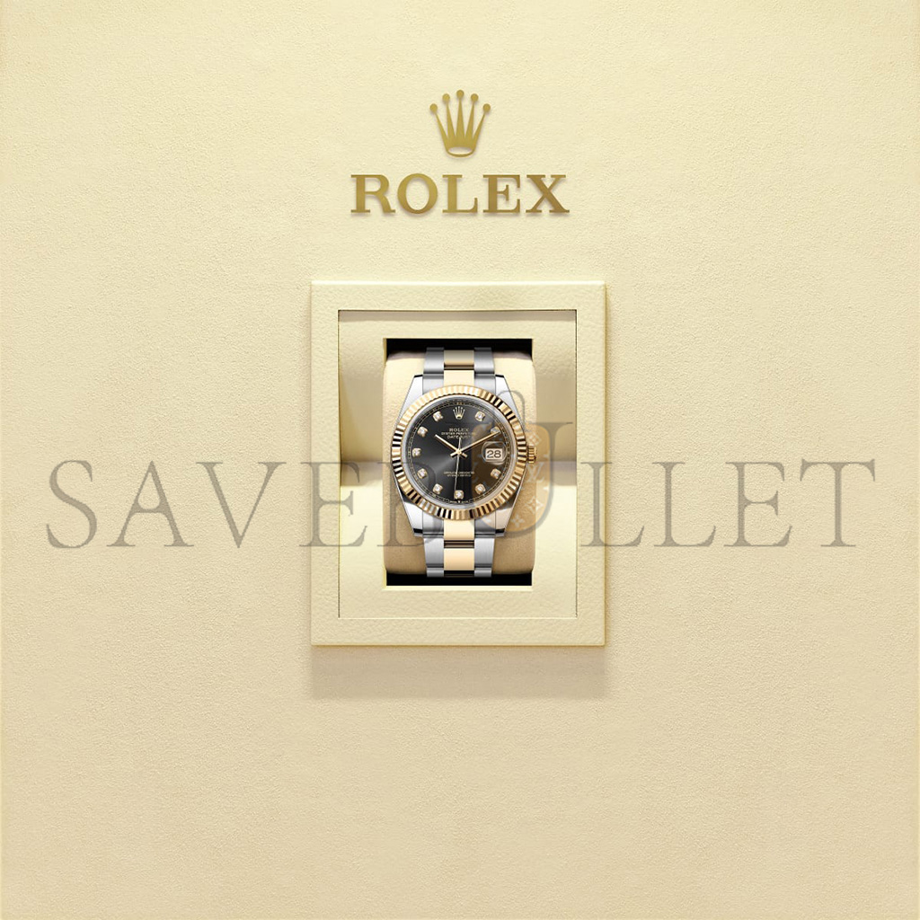 R*l*x datejust 41 oyster, 41 mm, oystersteel and yellow gold watch 126333-0005