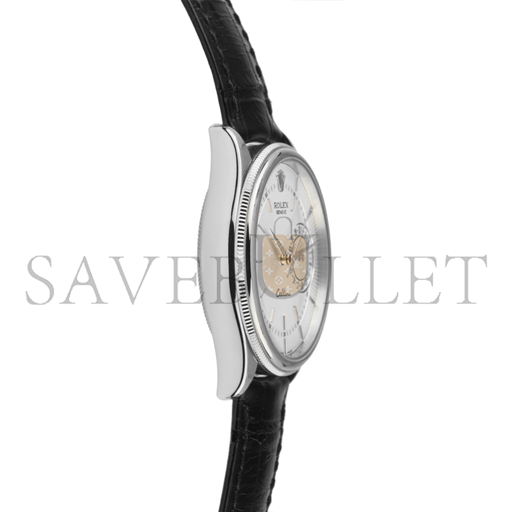 R*l*x cellini date automatik armband leder 39mm watch 50519