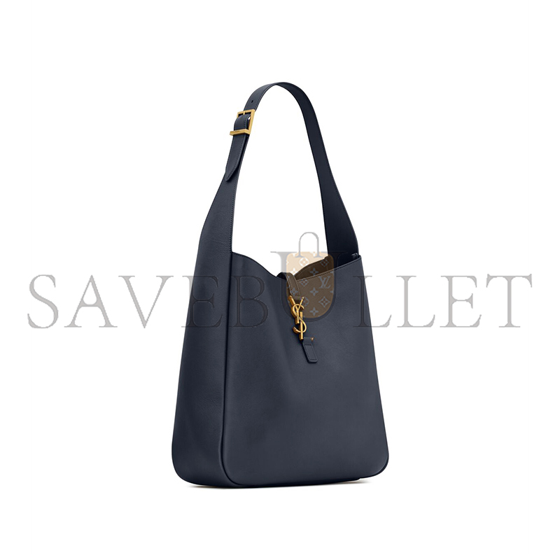 y*l le 5 À 7 S*pple large in grained leather 753837aaauq4100 (30*31*13cm)