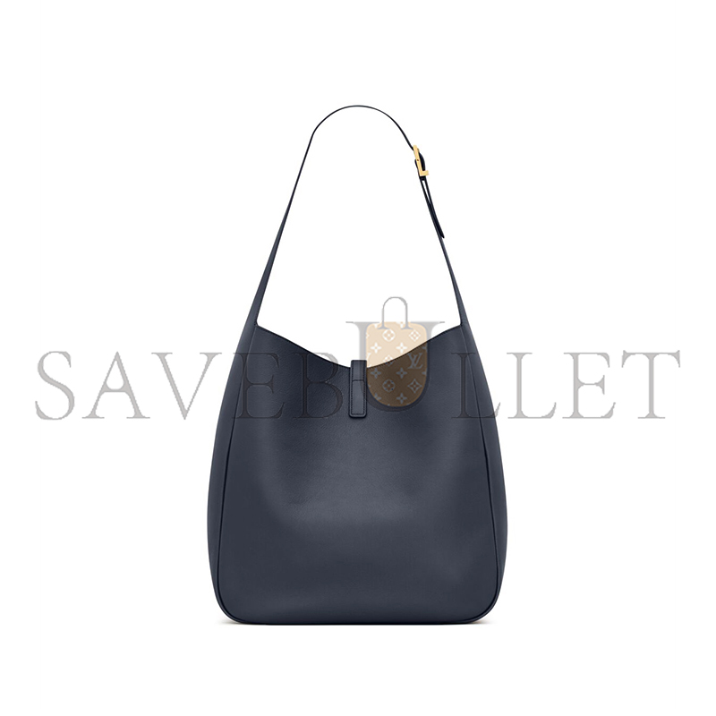 y*l le 5 À 7 S*pple large in grained leather 753837aaauq4100 (30*31*13cm)