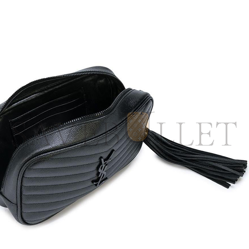 Y*L mini lou bag in matelassÉ grain de poudre embossed leather black 5000574787 (19*10.5*5cm)