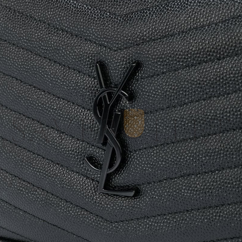 Y*L mini lou bag in matelassÉ grain de poudre embossed leather black 5000574787 (19*10.5*5cm)