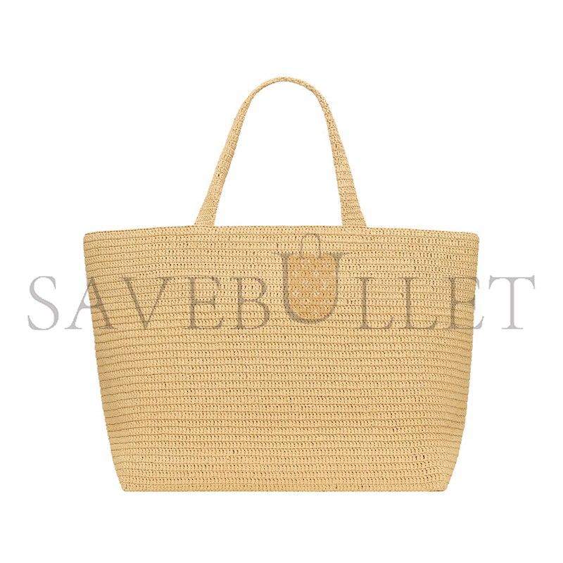 y*l Sa**t Lau*nt tote in raffia 776763gaael2063 (54*35*18cm)