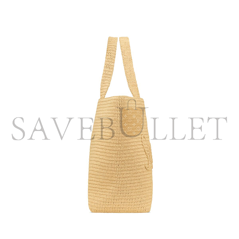 y*l Sa**t Lau*nt tote in raffia 776763gaael2063 (54*35*18cm)