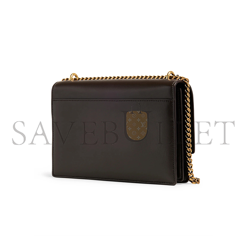 Y*L sunset medium chain bag in smooth leather 442906d420w2050 (22*8*16cm)