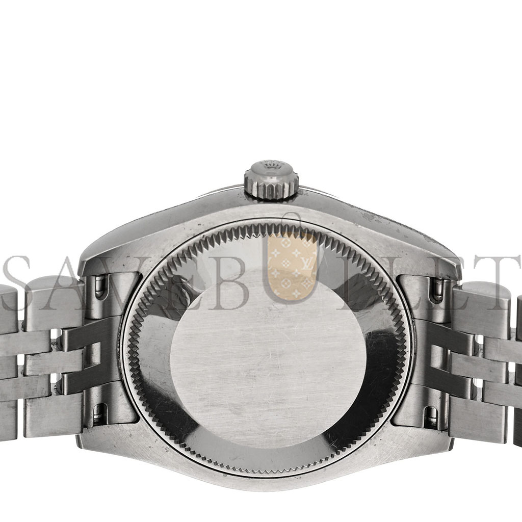 R*l*x stainless steel 18k white gold diamond mother of pearl 31mm oyster perpetual datejust watch roman 178274