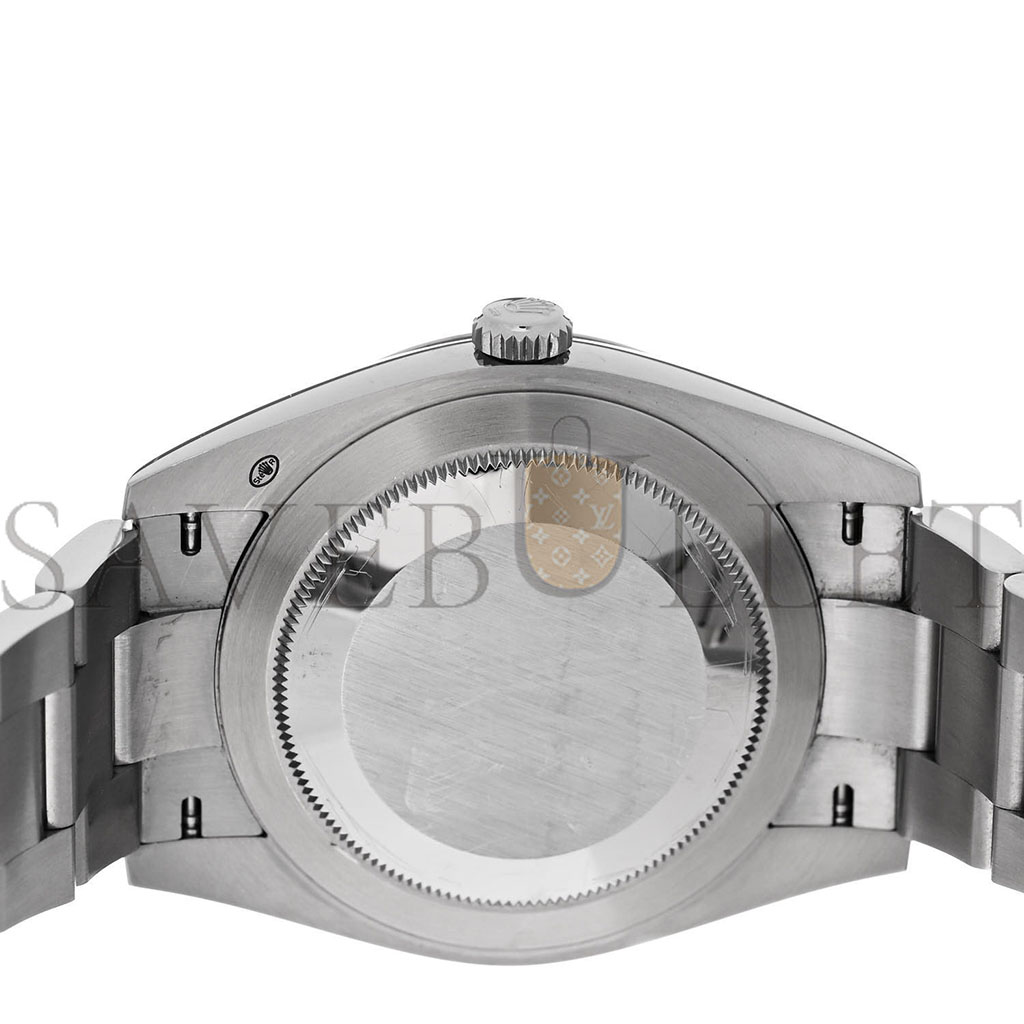 R*l*x stainless steel 18k white gold 41mm oyster perpetual datejust watch black 126334