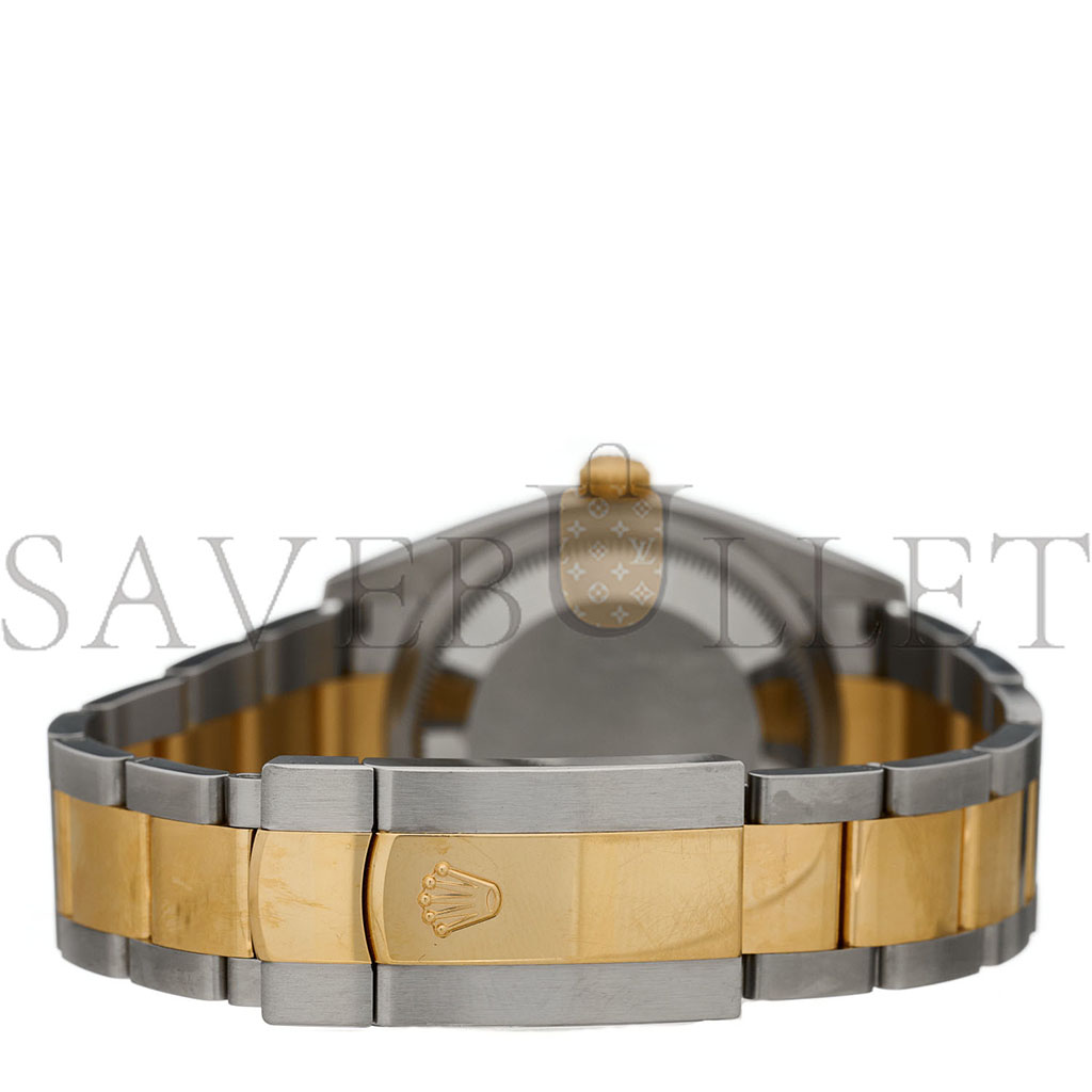 R*l*x stainless steel 18k yellow gold diamond 36mm oyster perpetual datejust watch silver roman 126233