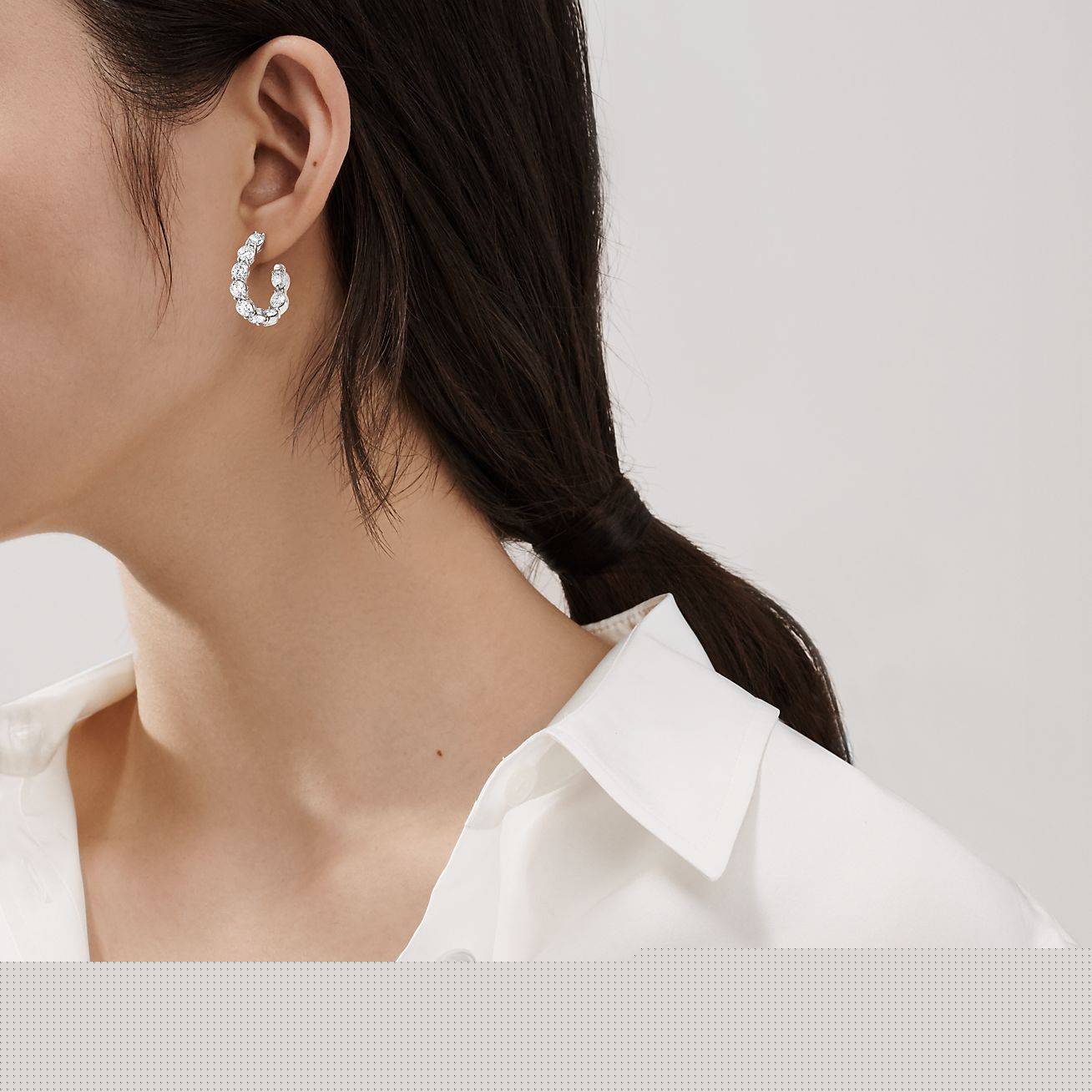 T*f*ny inside-out hoop earrings