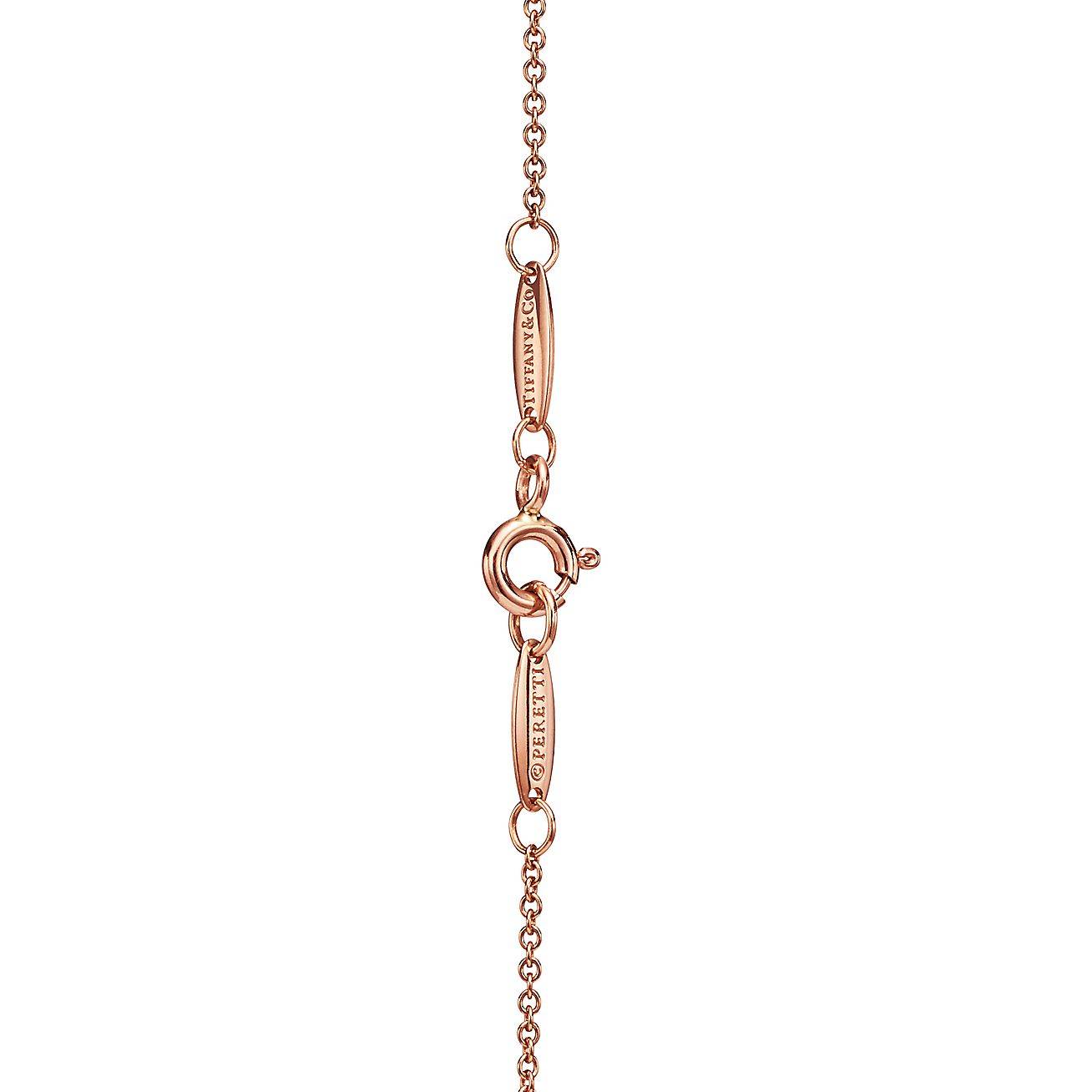T*f*ny elsa peretti® diamonds by the yard® sprinkle necklace in rose gold