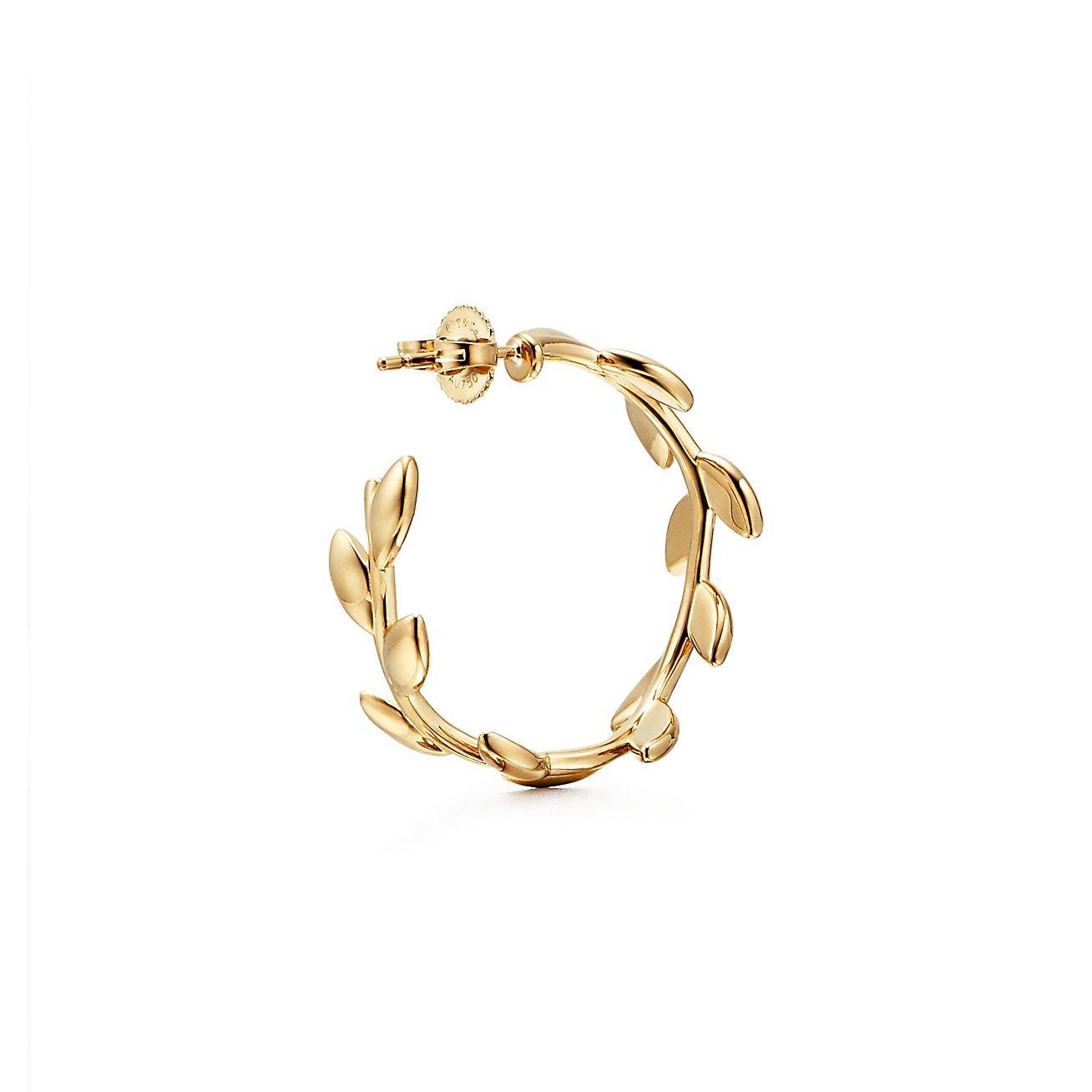 T*f*ny paloma picasso® olive leaf hoop earrings