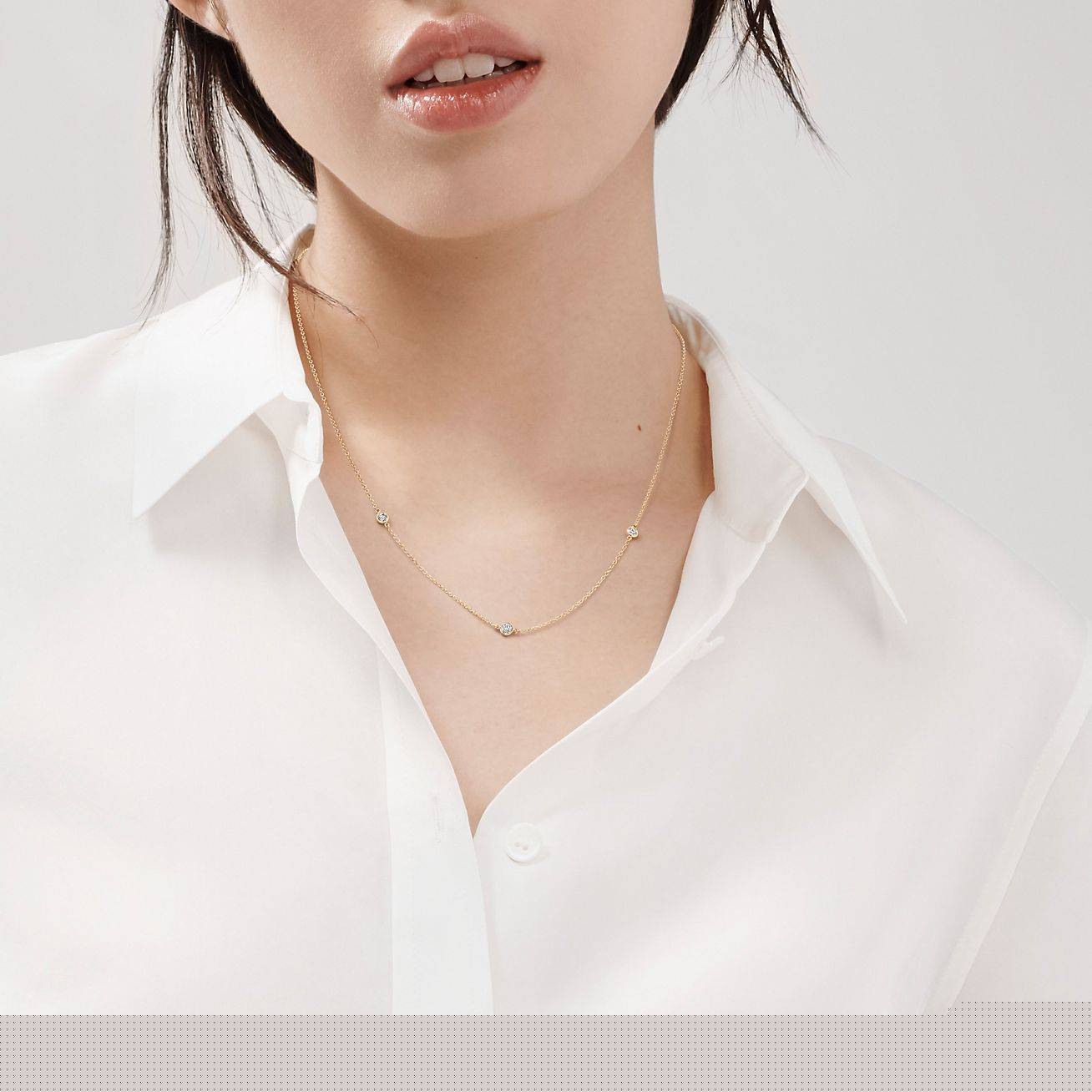 T*f*ny elsa peretti® diamonds by the yard® necklace 60140785