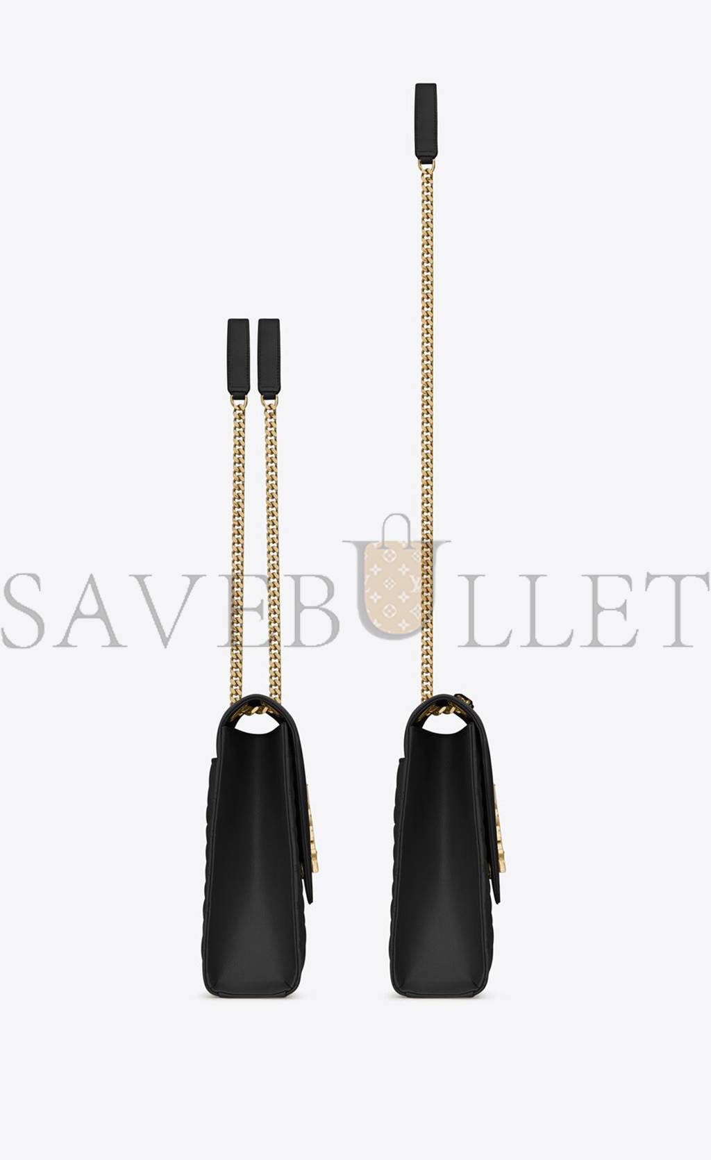 Y*L envelope large bag in mix matelassé grain de poudre embossed leather 600166bow911000 (31*22*7.5cm)